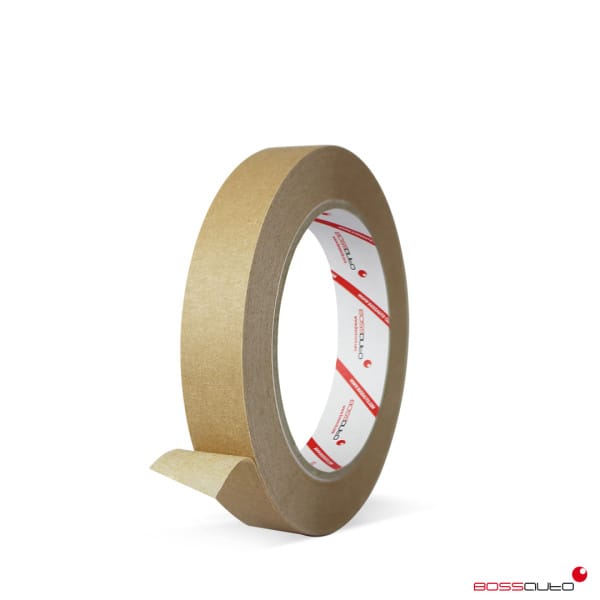 BOSSAUTO Cinta adhesiva enmascarar Marrón 18mmx45m - PAQUETE 96ud