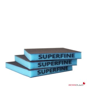 Esponja abrasiva 2 caras SUPERFINE Azul 100u.