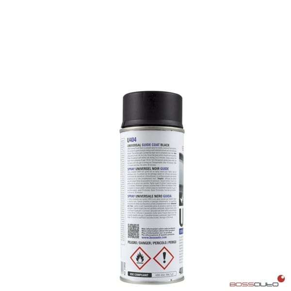 U404 Spray universal negro guía 400ml Bossauto - Imagen 2